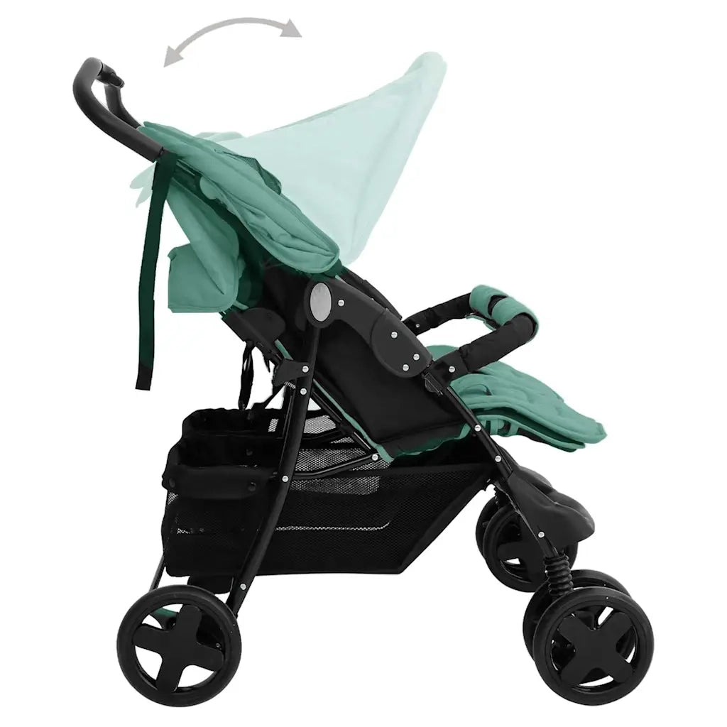 Passeggino Gemellare Verde in Acciaio CFW8975688