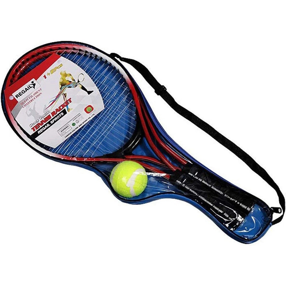 Trade Shop - Racchette Da Tennis Per Bambini Ferrolega Forte Stabilità Con Borsa Palla Tennis -