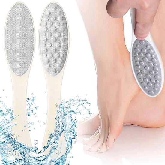 Set di Raspatore e Scrape per Piedi in Metallo - Strucciatore per Piedi con Due Facce per Eliminare la Callus e Ottenere Piedi Lisci e Salutari