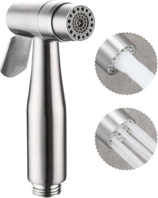 Spruzzatore per bidet, acciaio inossidabile premium, getto per toilet, water closet, applicazioni di pulizia.