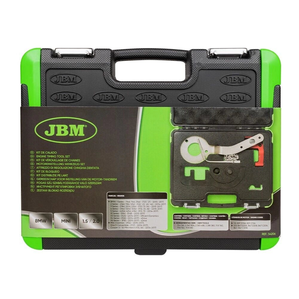 KIT DI ATTREZZI DI CRONOMETRAGGIO DEL MOTORE PER BMW/MINI 1.5 , 2.0L JBM 54206