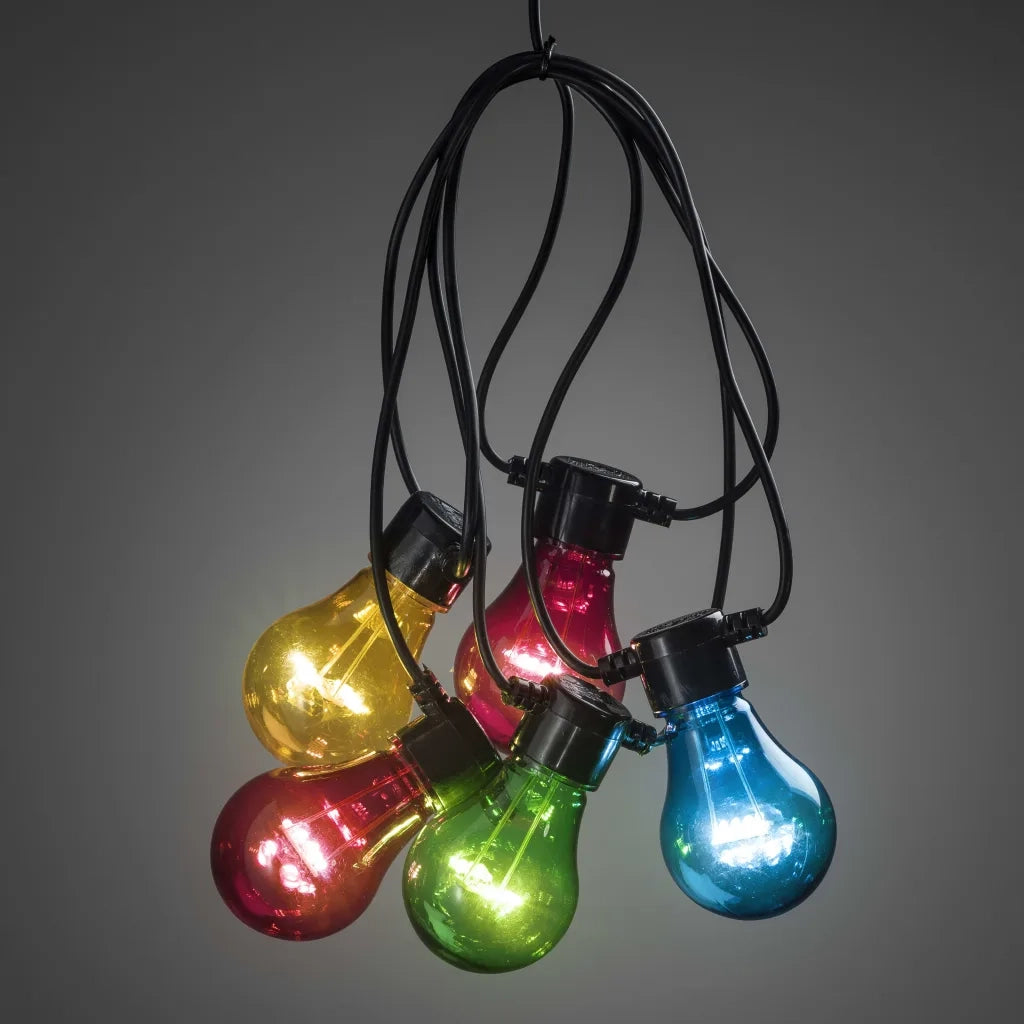 KONSTSMIDE Luci per Feste con 10 Lampadine Set Estensione Multicolore 436559