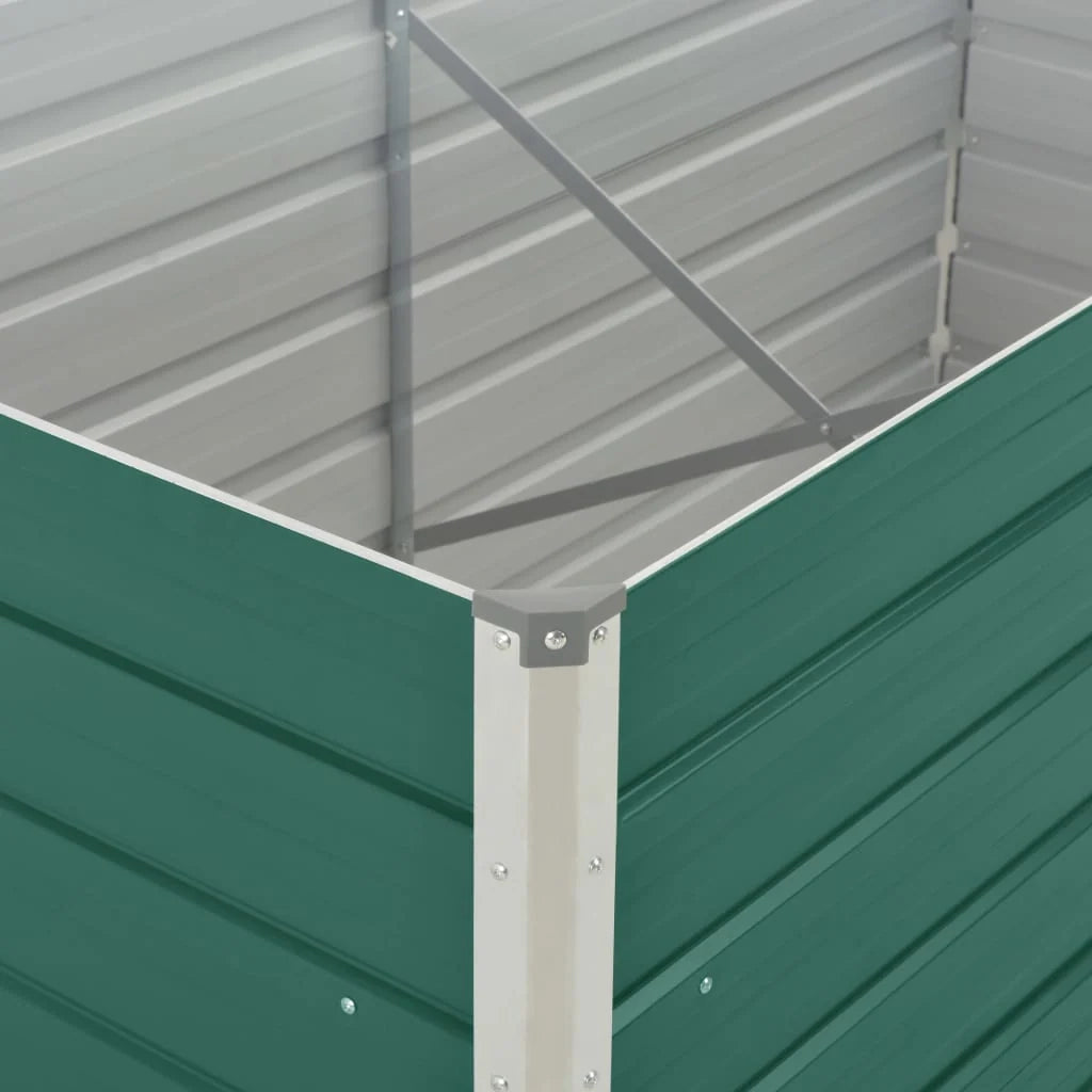 Fioriera 160 x 80 x 45 cm acciaio zincato verde 02_0000795