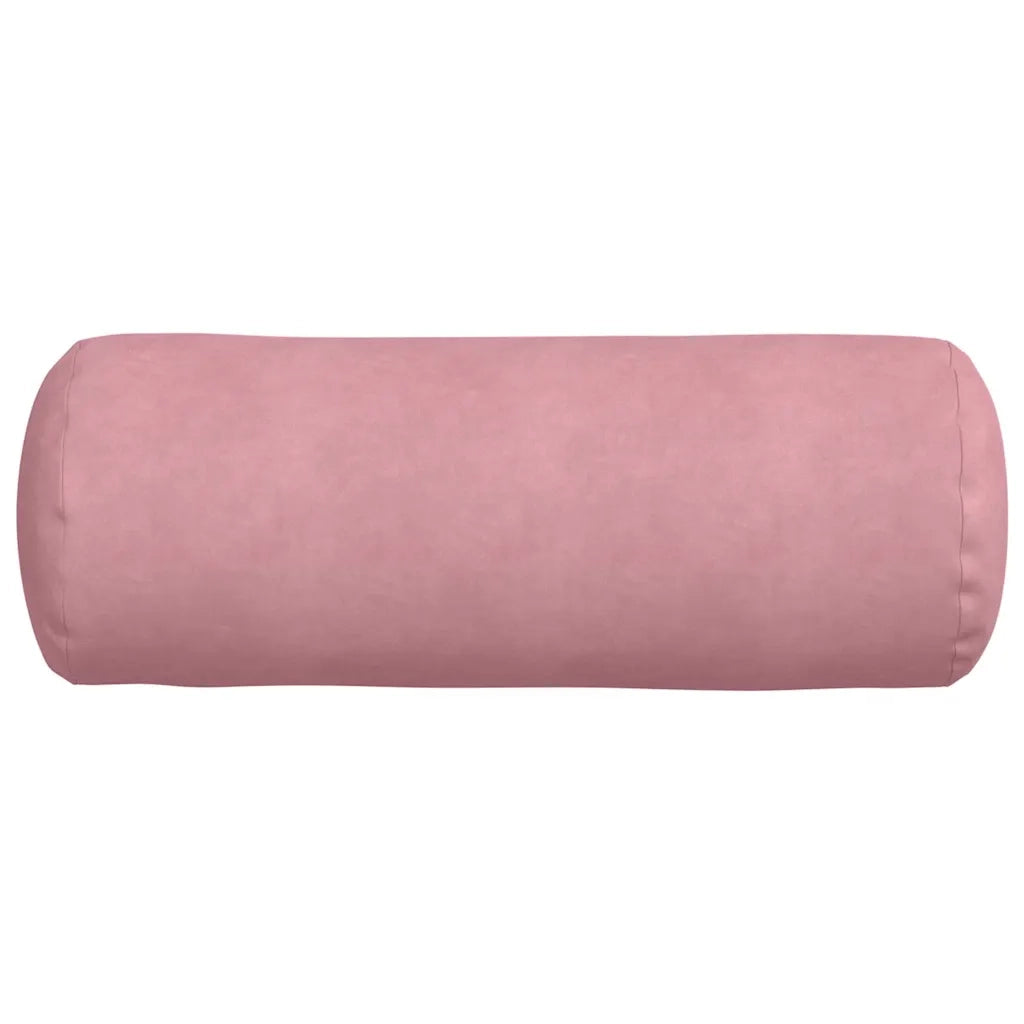 Cuscini a rullo 2 pcs Rosa Ø 25 x 70 cm Tessuto in Cords
