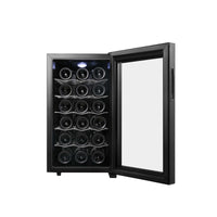 SOGO Cantinetta Vino 18 Bottiglie 48L con Display LED Touch e Ripiani Cromati