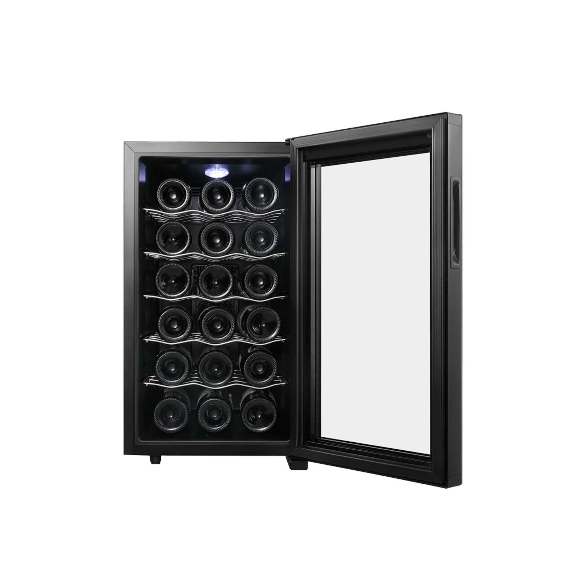 SOGO Cantinetta Vino 18 Bottiglie 48L con Display LED Touch e Ripiani Cromati