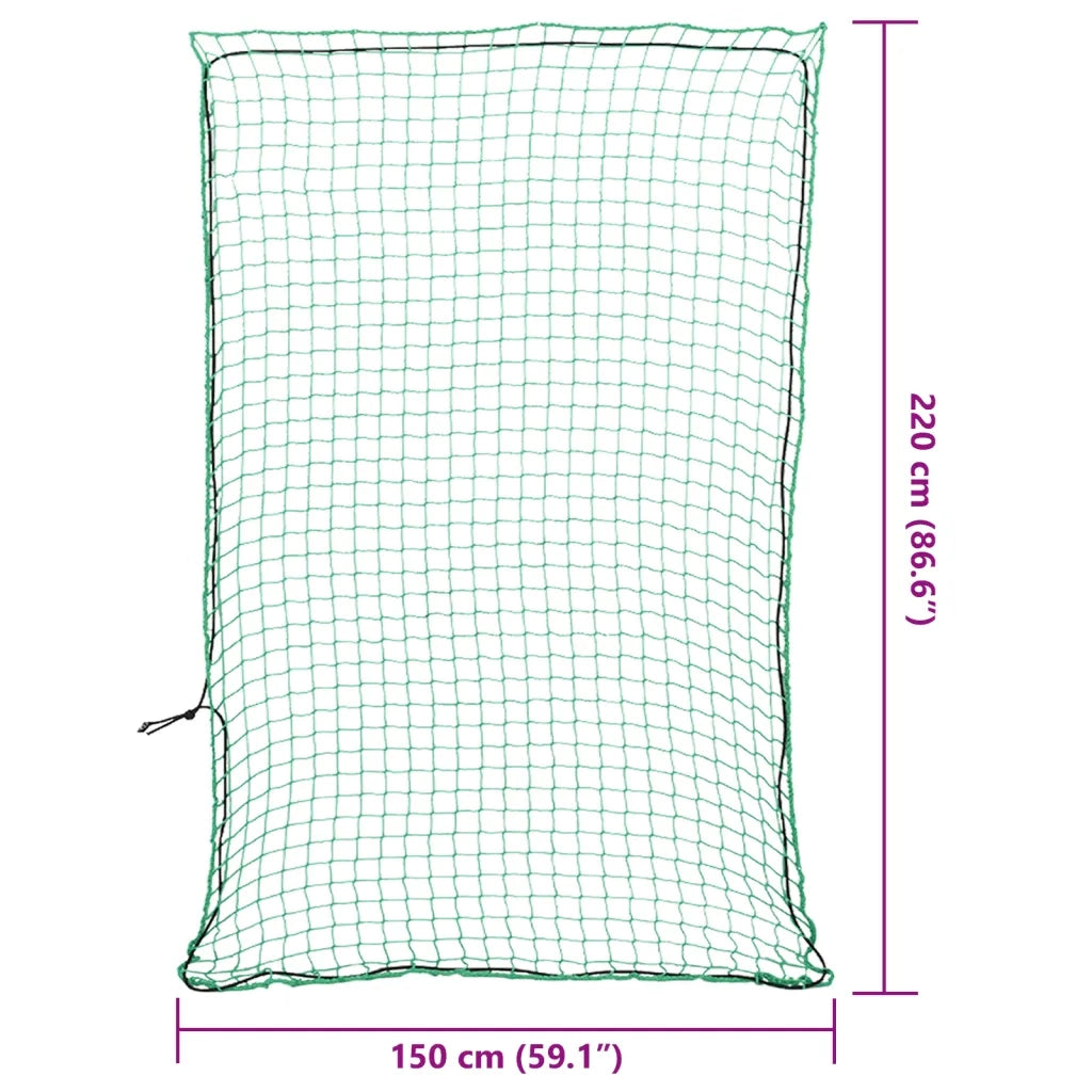 Rete per Rimorchio con Corda Elastica Verde 2,2x1,5 m in PP