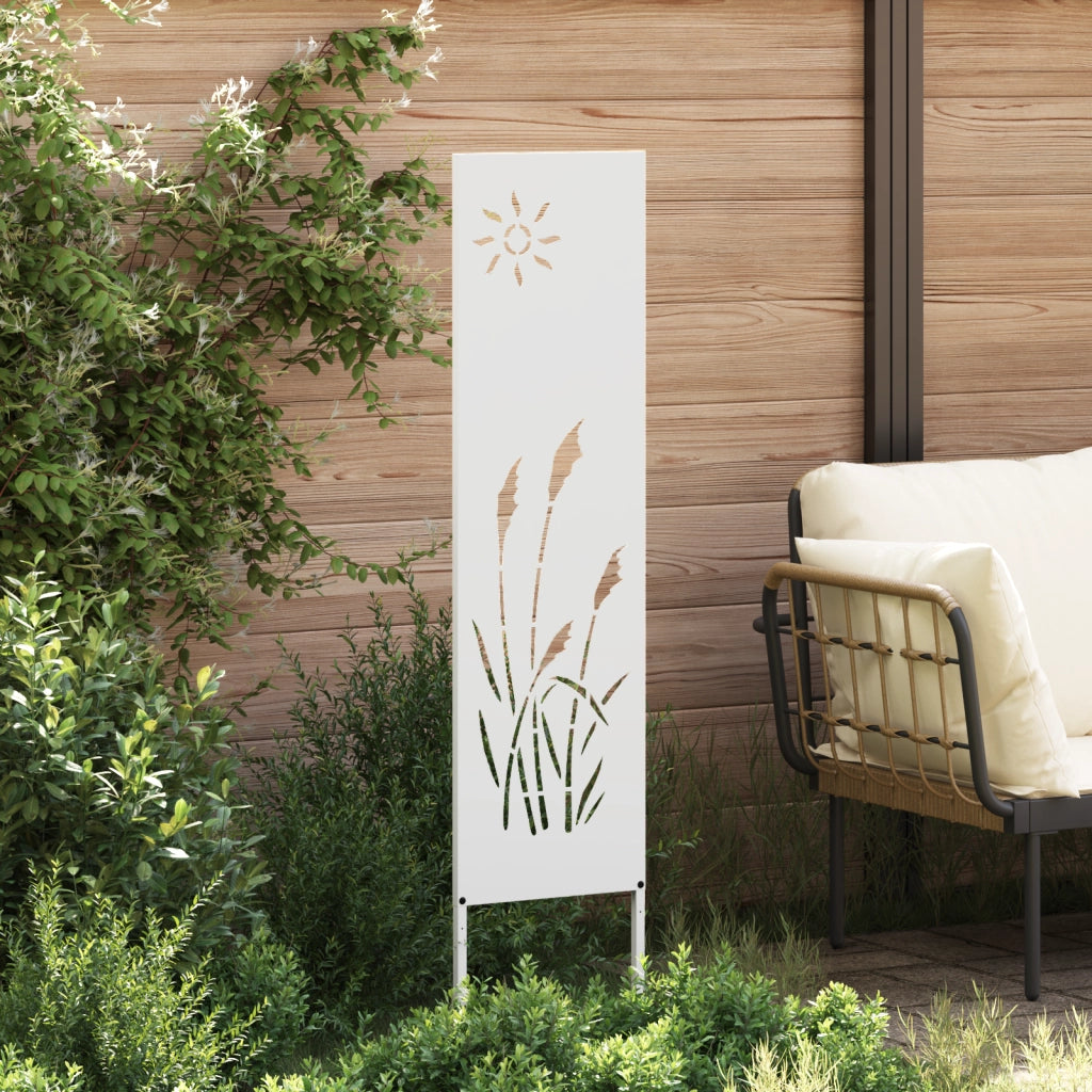 vidaXL Pannello Decorativo da Giardino Altro Bianco 32 x 140 cm