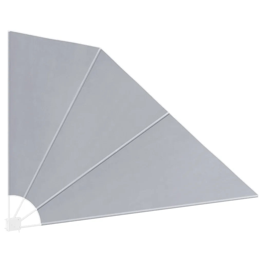 Tenda Laterale per Balcone Pieghevole Grigia 160x240 cm 41574