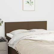 Testiera Marrone Scuro 144x5x78/88 cm in Tessuto 345787