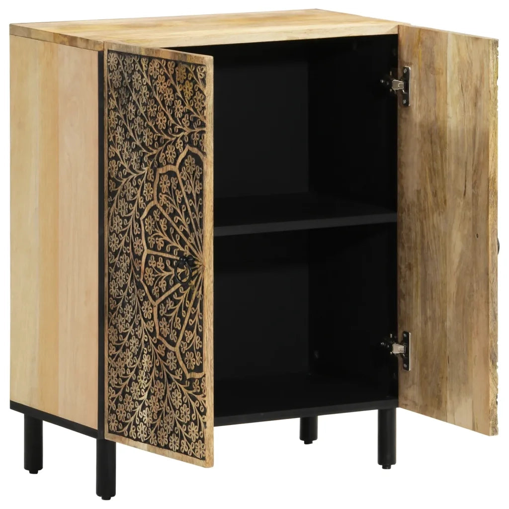 vidaXL Credenze 3 pz 60x33x75 cm in Legno Massello di Mango