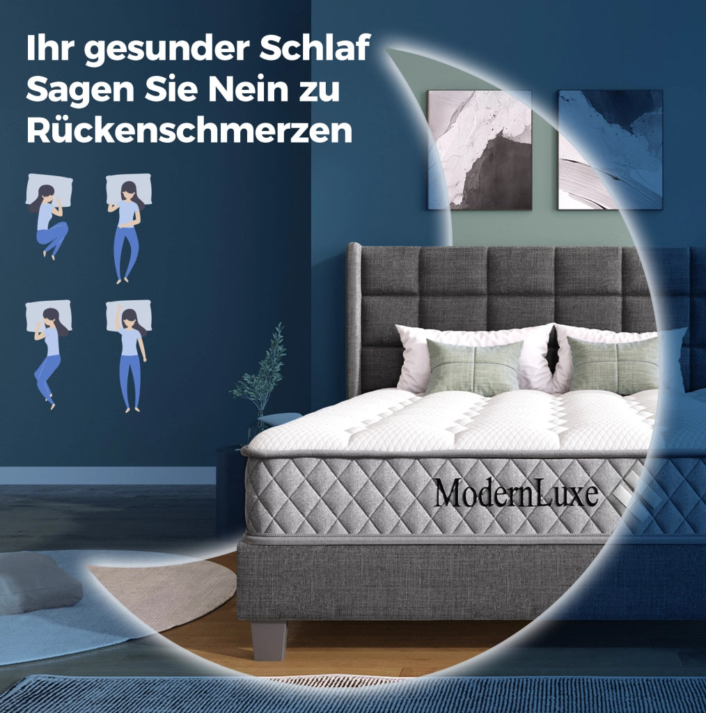 Letto da giorno 140x200 cm bianco con materasso, LED e USB
