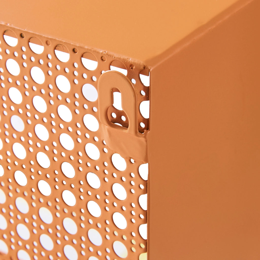 Scaffale da Parete Jäller Design Arcuato 40x30x13 cm Arancione [en.casa]