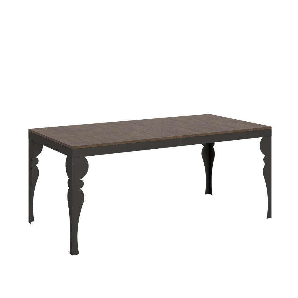Tavolo allungabile 90x180/284 cm Paxon Evolution Noce telaio Antracite