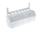 MANGIATOIA ANTISPRECO CON FERRI CM.20X6X4 PER GABBIA UCCELLI- - cm.20x6X4h. - 5 pezzi