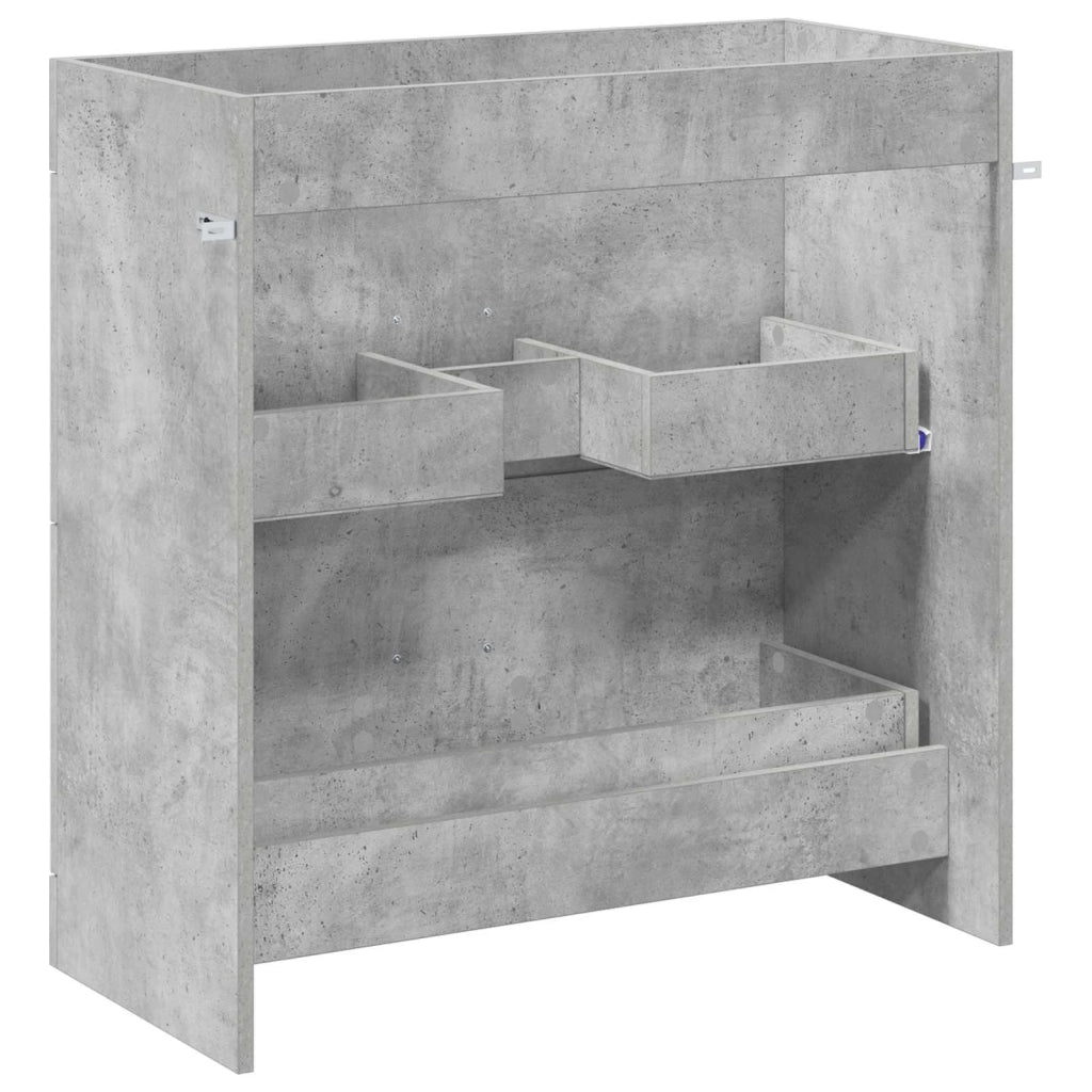 Mobiletto da Bagno Sotto Lavabo Grigio Cemento 890715