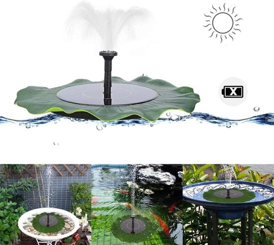 Pompa Solare per Acqua - Diametro 28 cm - 180L/H 8V 1,6W - Vistank per Piscine - Fontana Solare per Uccelli