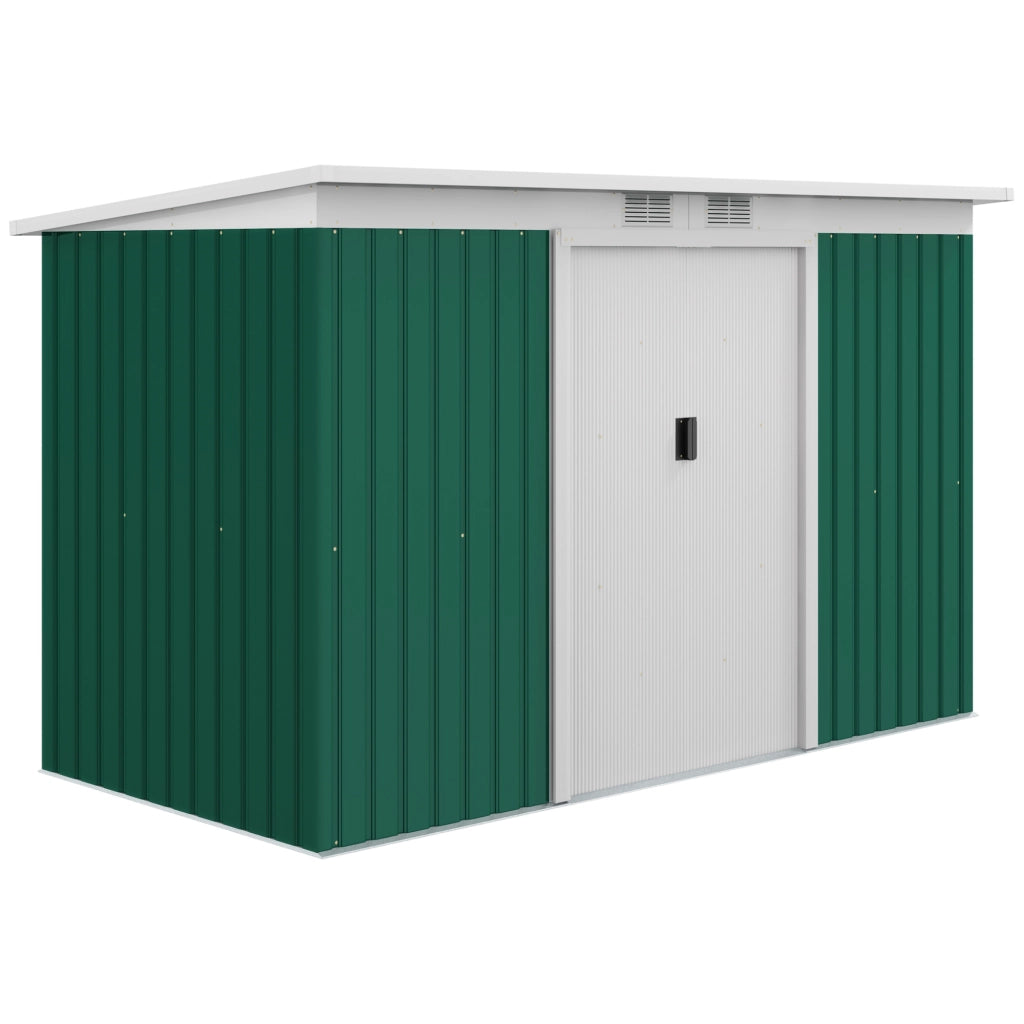 CASA DA GIARDINO 280 x 130 x 172 cm Acciaio Verde Scuro