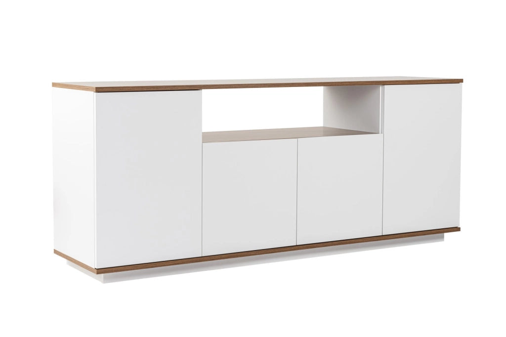 Credenza in legno "Arista" - 180 x 44 x 75 cm - Bianco