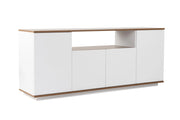 Credenza in legno "Arista" - 180 x 44 x 75 cm - Bianco
