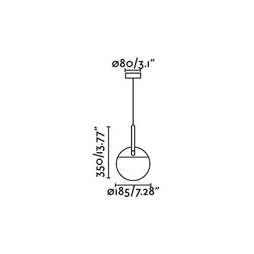 Faro Barcelona 28209 - MINE PC Lampada sospensione bianca