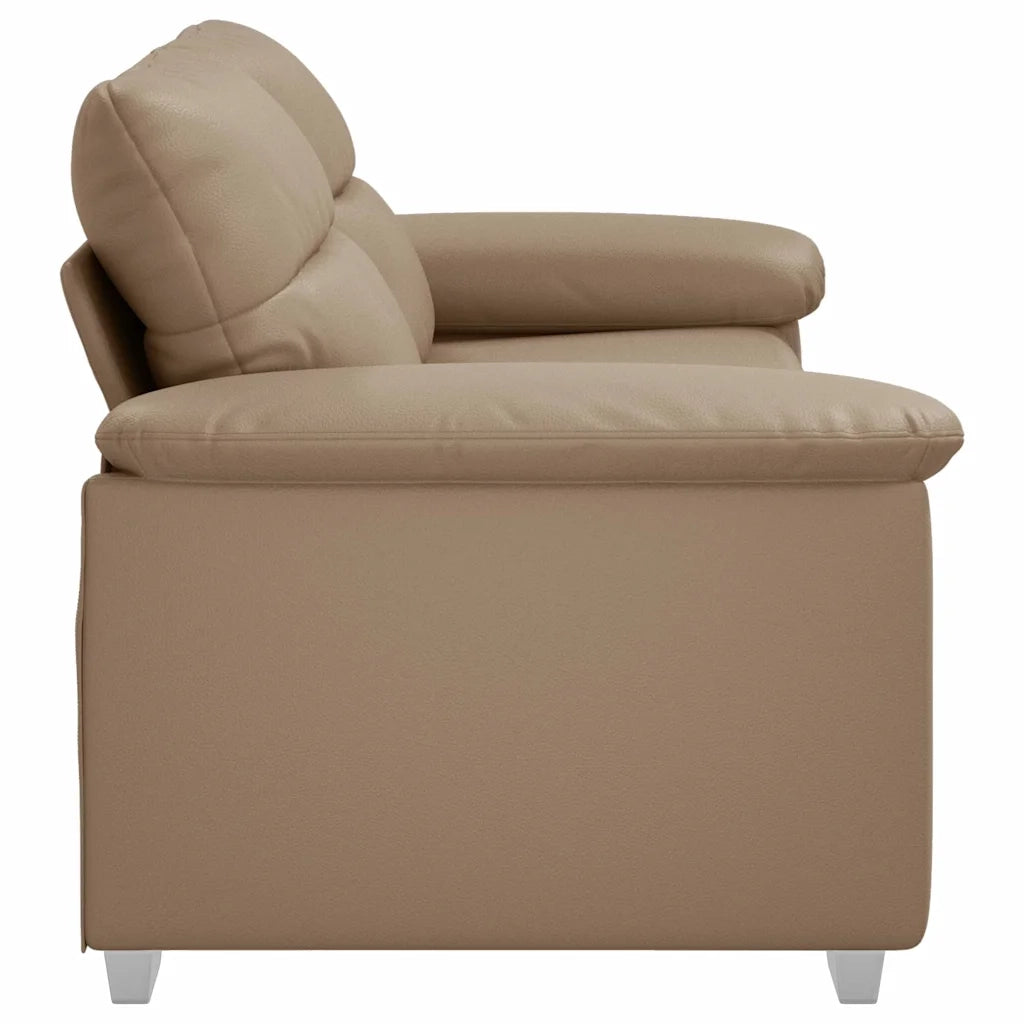 Divano a 2 posti Cappuccino 180x81x84 cm in similpelle 4105342