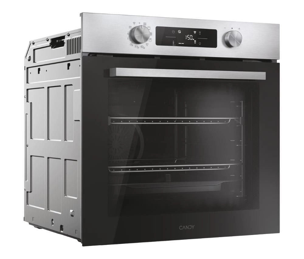 Candy CA6 N5B3EHTX 78 L Nero, Acciaio inox