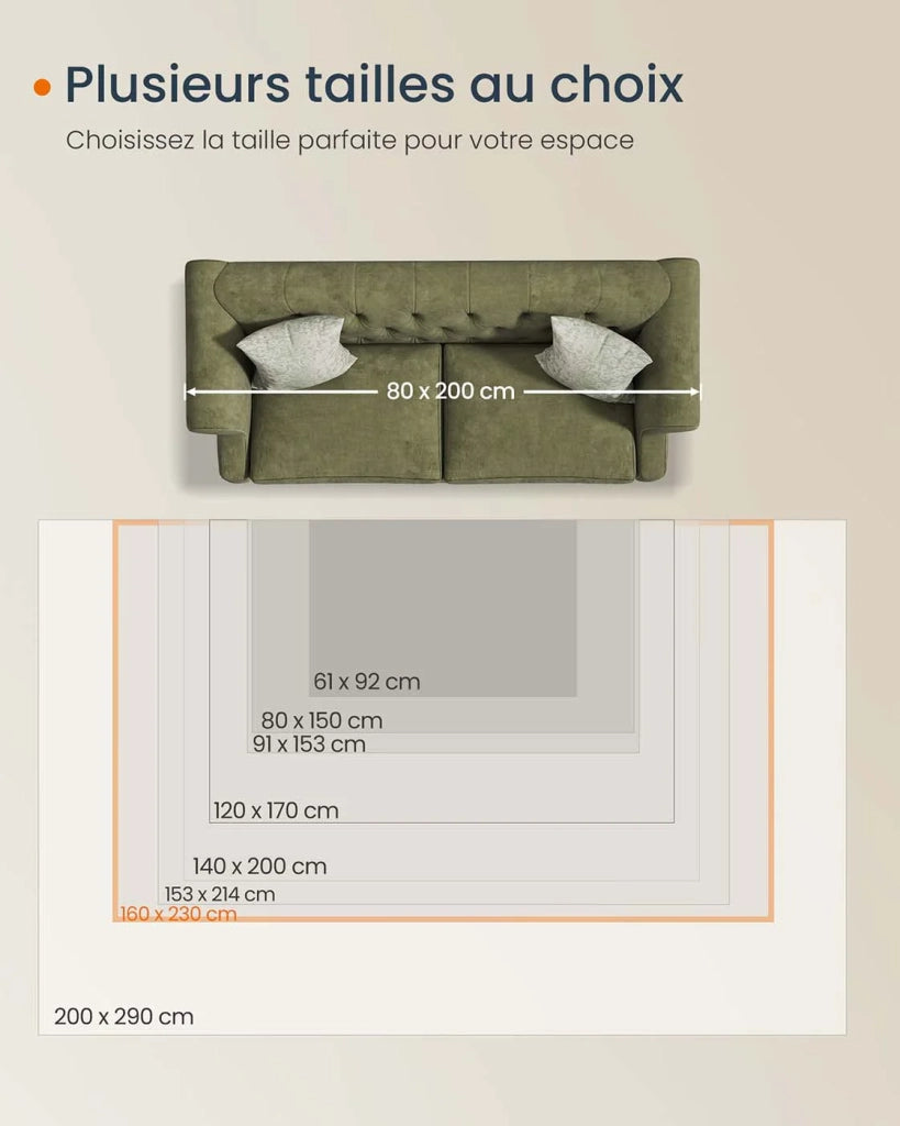 Tappeto decorativo tappeto per camera da letto 160 x 230 cm tappeto per soggiorno tappeto antiscivolo per soggiorno lavabile in lavatrice stile bohémien beige sabbia 12_0006095