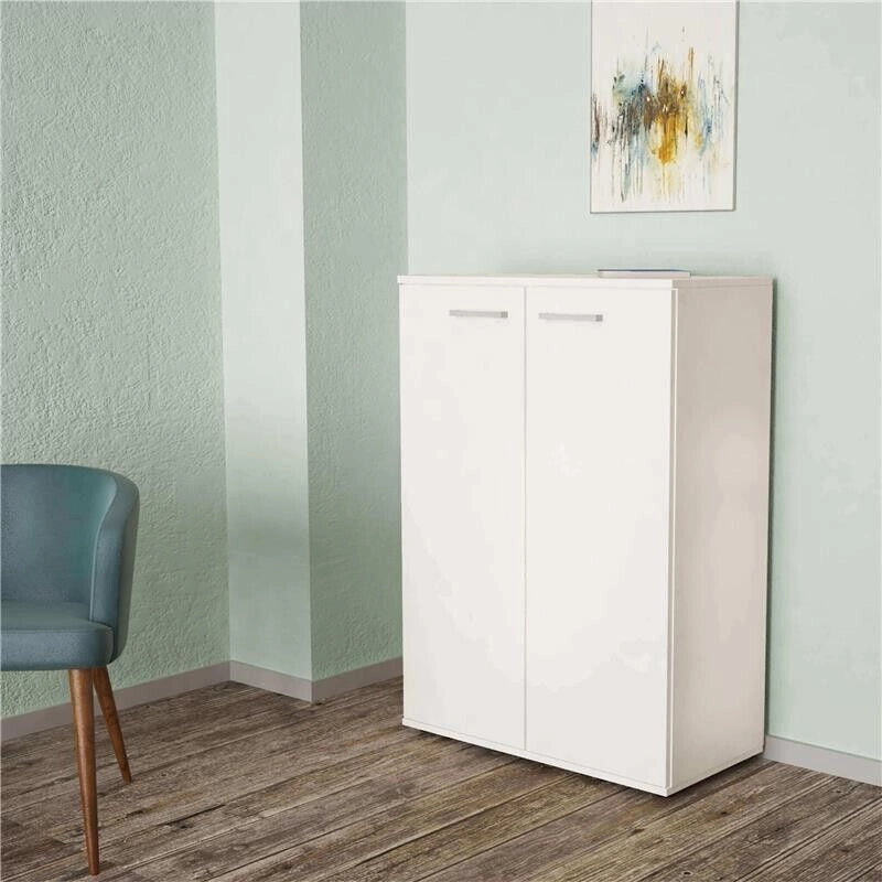 MOBILETTO RIVER CON 2 ANTE 68 X 34 X H93,5 CM IN COLORE BIANCO