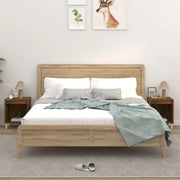 Comodini 2pz-Set di 2 Tavolino da notte Rovere Fumo 40x35x50 cm 505111