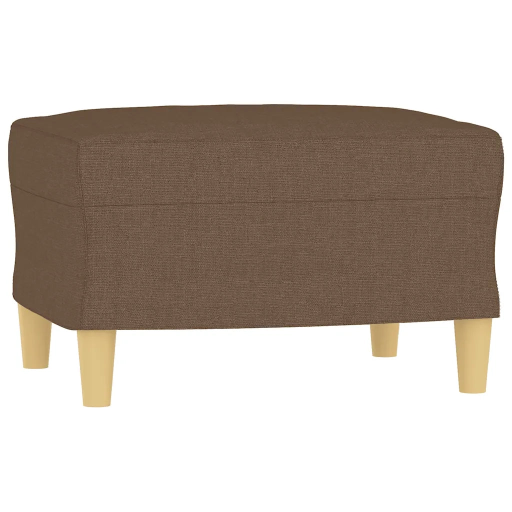 Poggiapiedi Marrone 60x50x41 cm in Tessuto cod mxl 67312