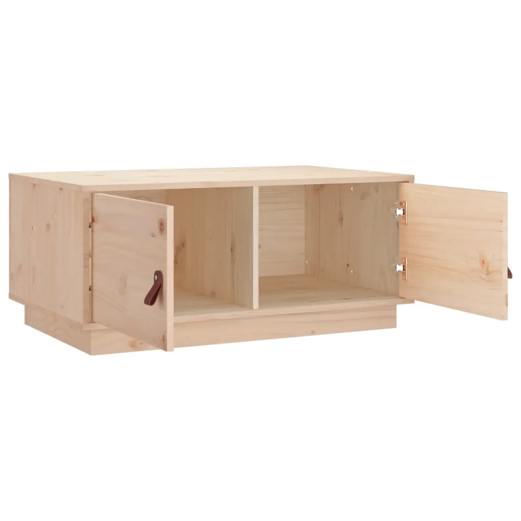 Tavolino da Salotto 80x50x35 cm Legno Massello di Pino 818250