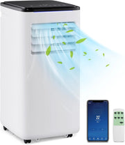 Condizionatore Portatile Caldo e Freddo, 9000BTU/2,6 kW, 5 in 1 con Raffreddamento, Riscaldamento, Ventola, Deumidificazione e Modalità Sonno, 24H Timer, R290