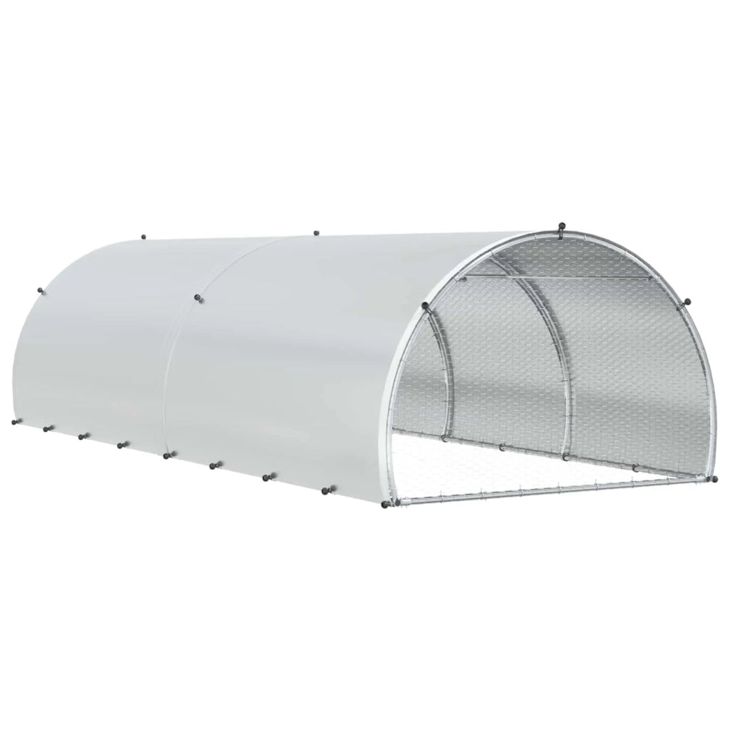 Pollaio Argento 400 x 150 x 100 cm Acciaio zincato 3434671