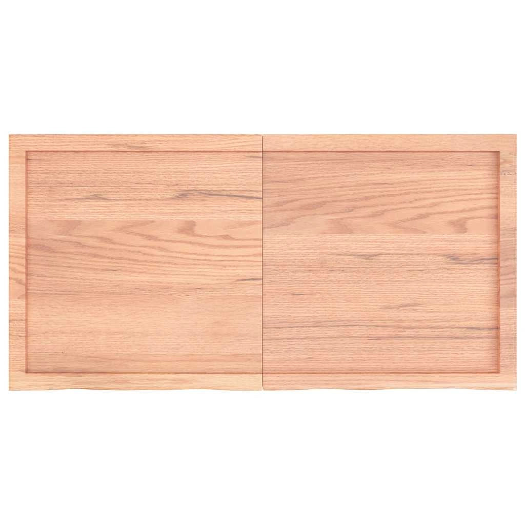 Piano Bagno Marrone 120x60x(2-4) cm Legno Massello Trattatocod mxl 71894
