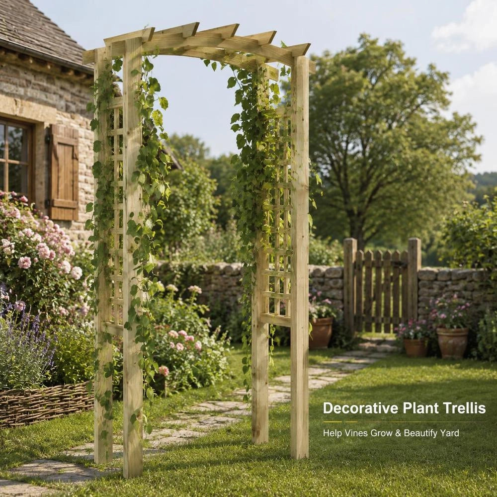 Rose Arch 110x60x210 Cm Solid Pine Wood, Impregnated