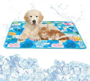 Cuscino raffreddante per cani - Matrimoniale raffreddante per cani - Coperta raffreddante morbida - Resistente ai graffi - 60 x 50 cm - Blu