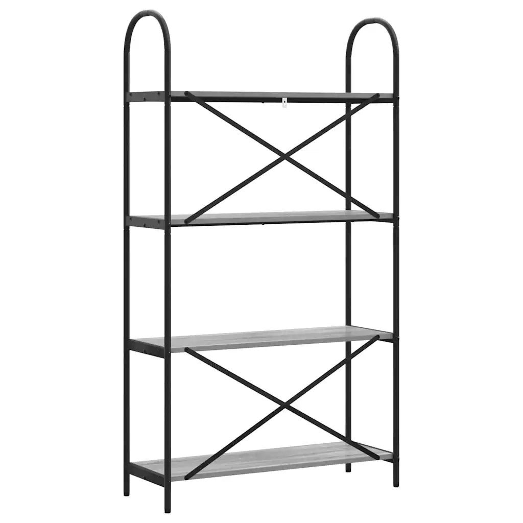 Libreria Grigio Sonoma 80 x 30 x 146 cm Legno multistrato 879896