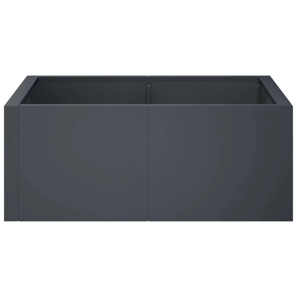 Muro di contenimento 4 pz 100 x 100 x 50 cm Acciaio Antracite 3449214