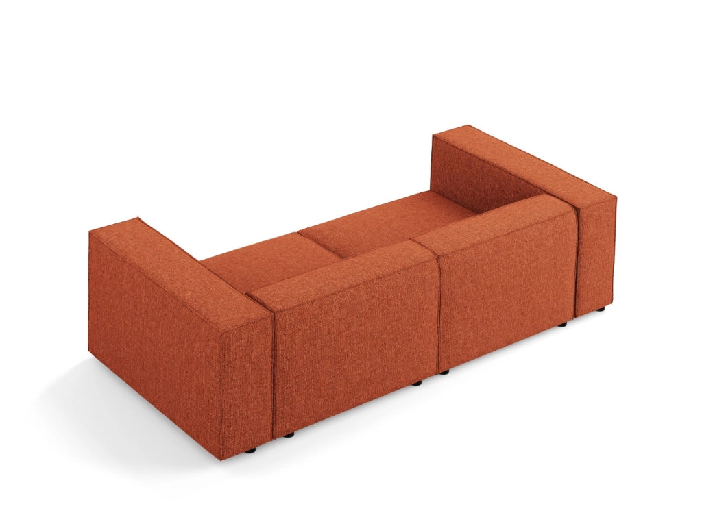 Cosmopolitan Design - Divano "Arendal" 3 posti in ciniglia terracotta 