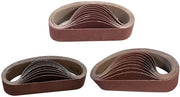 Set di cinturini abrasivi 30 pezzi 30 x 330 mm - Ossido di alluminio - Granulometria 80/240/800 - Adatto per schiacciasassi abrasivi - Duraturo e resistente - Per legno, plastica e metallo - Carta vetrificata