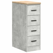 Armadio da garage grigio cemento 30 x 51 x 85 cm robusto e resistente legno di pino 02_0051380