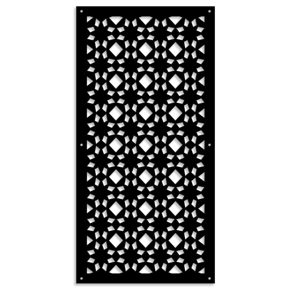PSYCHEDELIC- Pannello in PVC traforato - Parasole Misura: 73x148 cm, Colore: nero