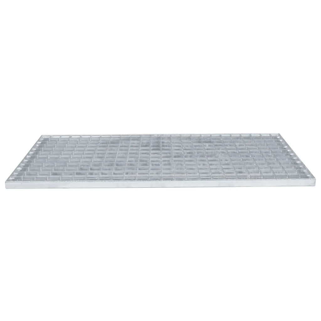 Grata Argento 80 x 40 x 2 cm Acciaio Zincato a Caldo 42018654