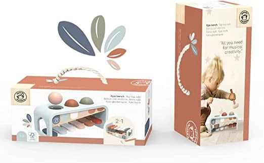 Xilofono Bambini Montessori 1 Anno Legno Giochi Bambini Xilofono per Bambini 1 Anno e Mezzo Xilofono Legno Neonato 25x10