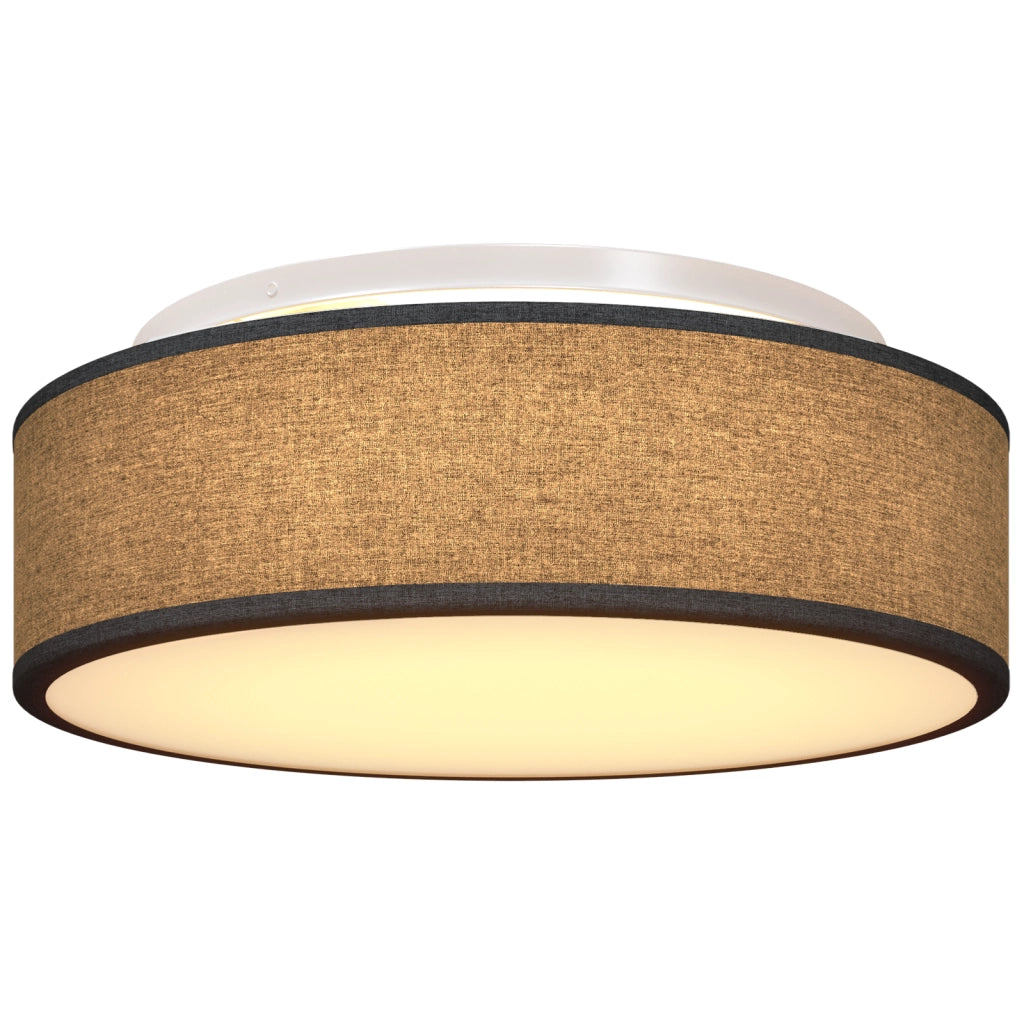 Lampade a Soffitto a Incasso Nere Ã˜ 38 cm Tessuto E27