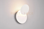 MIO APPLIQUE LED 6W 560lm, 3000K METALLO BIANCO DIFFUSORE ROTONDO ORIENTABILE D. 18CM