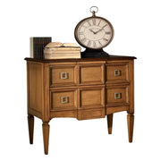 Cassettiera 2 cassetti classica legno bicolore 96x46x83 - Mobili 2G