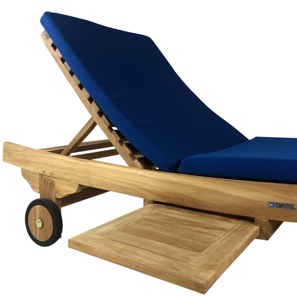 Cuscino per Lettino Prendisole Elafonisi Sfoderabile Spesso 5 cm Blu