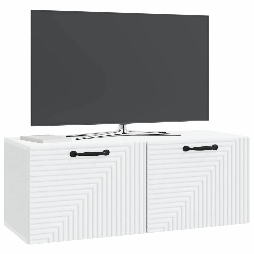 Mobile Porta TV da Muro Bianco 78,5 x 31 x 30 cm 898715